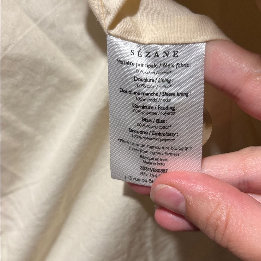 Sezane Multicolor Patchwork Jacket - image 4